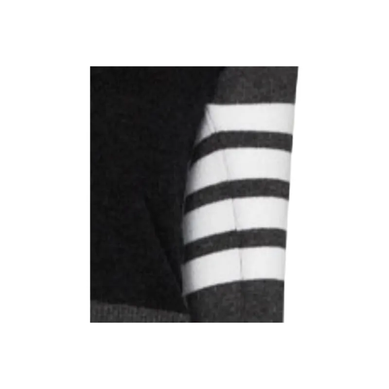 THOM BROWNE Monochrome Block Cashmere Cardigan-3