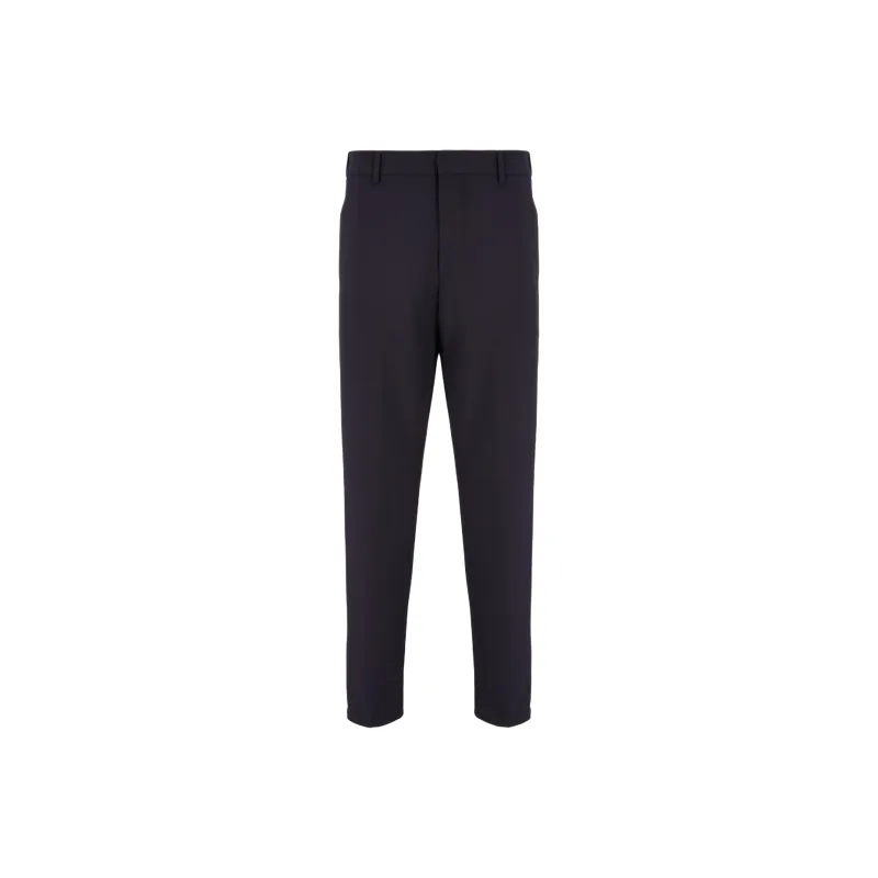 EMPORIO ARMANI Viscose blend Elasticated waist Trousers-0