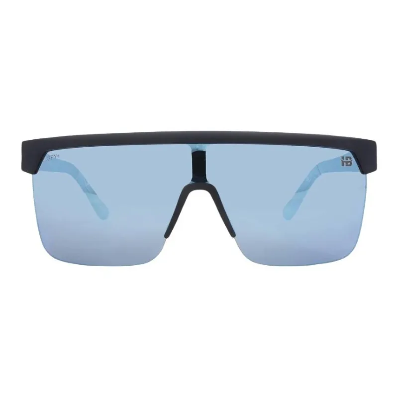 SPY Plastic Irregular Shape Sunglasses Unisex Black-1