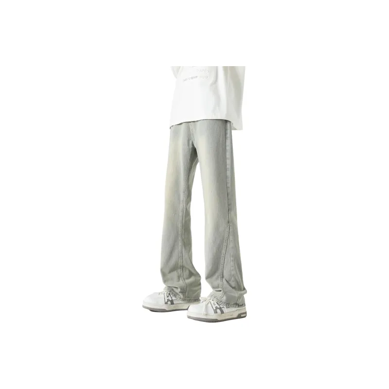WARNING LIGHT Jeans Unisex Black Gray Color-6