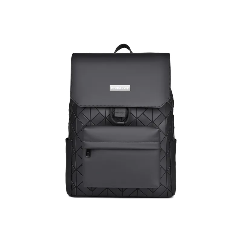 ROBINHOOD Oxford Backpack Regular Men's Black/Gray/Dazzling Color-8