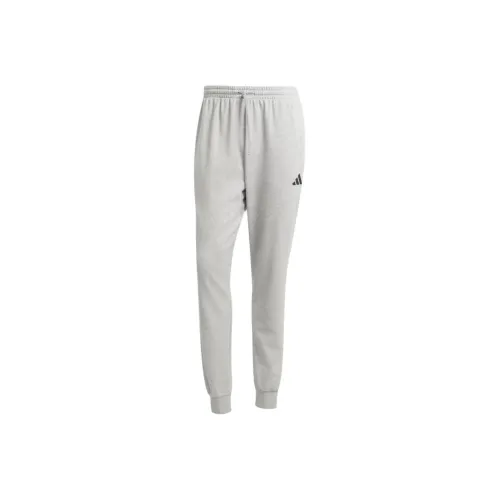 Adidas SportswearESSENTIALS FW24 Cozy French Terry Joggers Casual Pants Men's Medium Gray/Black