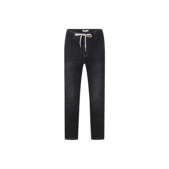 Jeep Jeans Unisex Pure Black Lining Fleece Lined