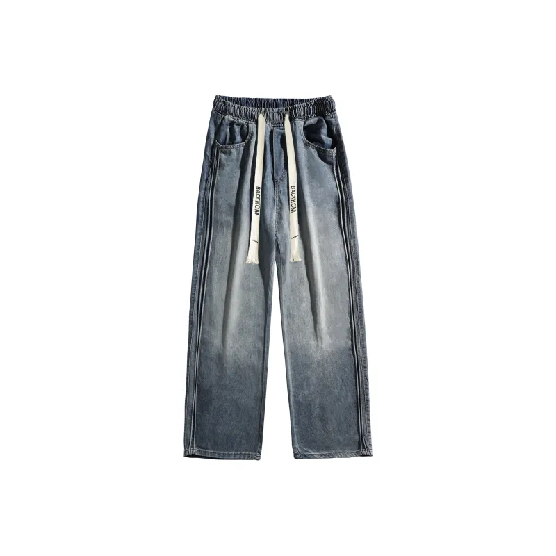 David Bakken Jeans Unisex Distressed Gray-2