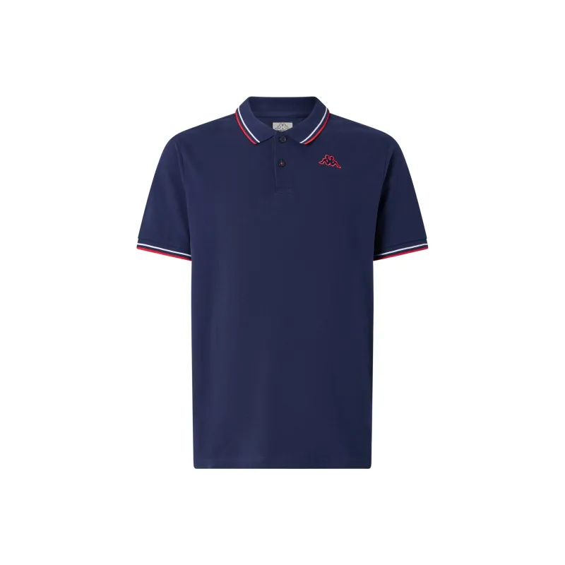 Kappa Polo Shirt Men's Marine Blue-0