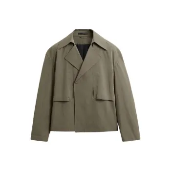 ZARA Trench Coats Men Khaki