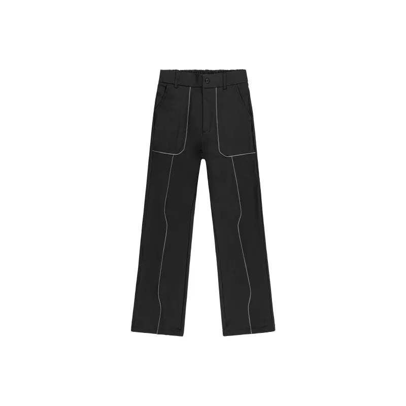 XINYINSU Casual Pants Unisex Black-0