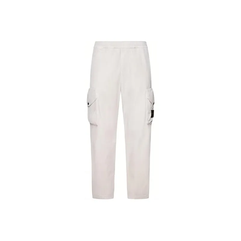 STONE ISLAND Corduroy Cargo Straight Leg Trousers-0