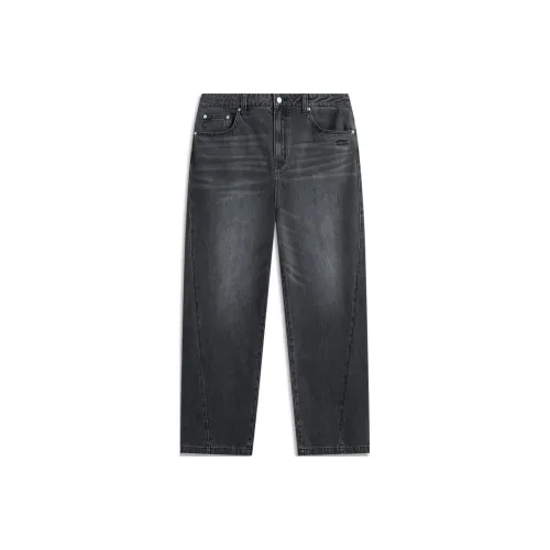 LiNing Sports Life Collection Jeans Men's Obsidian Gray