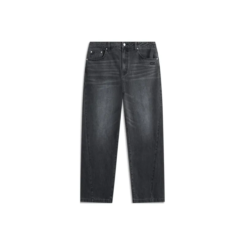 LiNing Sports Life Collection Jeans Men's Obsidian Gray-0