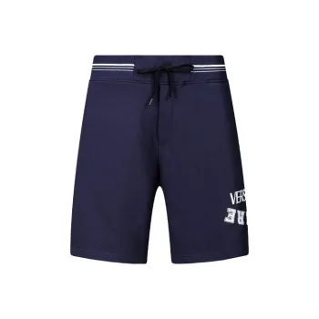 VERSACE JEANS COUTURE SS21 Fitted Shorts Men's Dark Blue