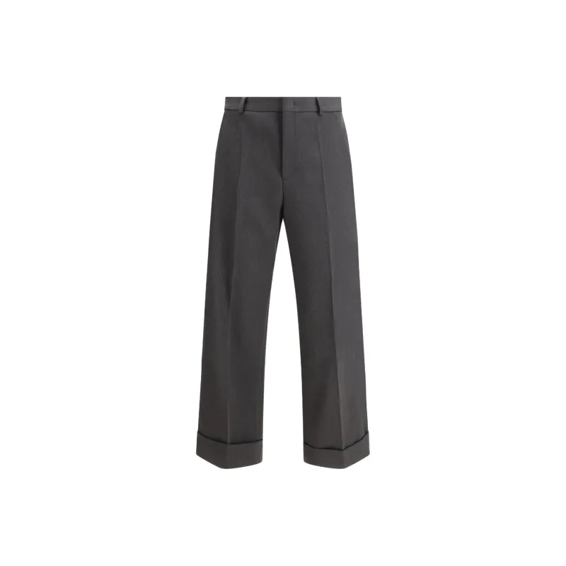 Valentino Pleat Detailed Tailored Trousers-0