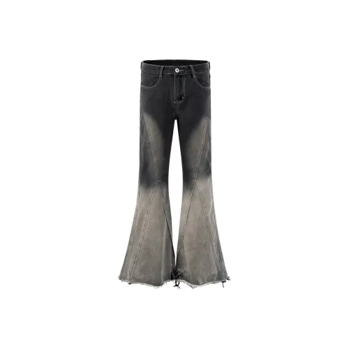 NVRFRGT Jeans Unisex Black Gray Color