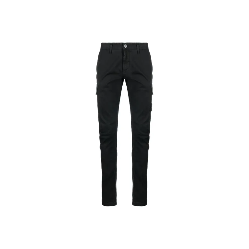 STONE ISLAND Stretch cotton Tapered leg Trousers-0