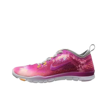 Nike Free 5.0 Anti Slip Wear Resistant Low Top Training Shoes Women's Pink