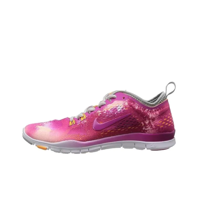 Nike Free 5.0 Anti Slip Wear Resistant Low Top Training Shoes Women's Pink-0