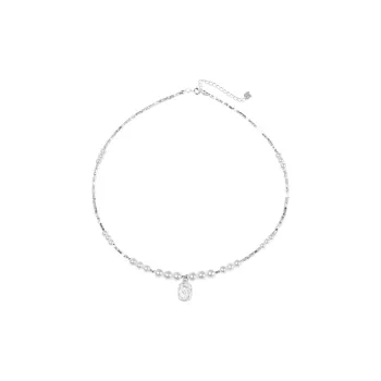 WINY 925 Sterling Silver Necklaces Women's Silver, White