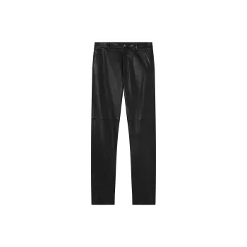 VERSACE Plongé Leather Trousers