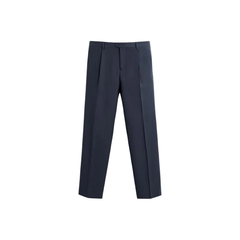 ZARA Suit Trouser Men's Blue/Asphalt Gray-0