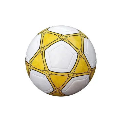 FEIERDUN Size 5 Soccer PU Machine Stitched Soccer Ball Yellow