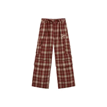 Mmlg Casual Pants Unisex Redmi Plaid