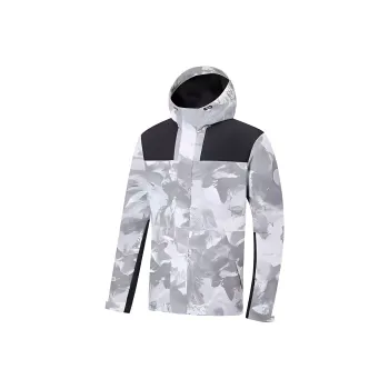XTEP Variety Training Collection Trench Coat Men's Light Moss Gray/Jet Black