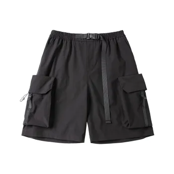 AOGZ Cargo Shorts Unisex Black