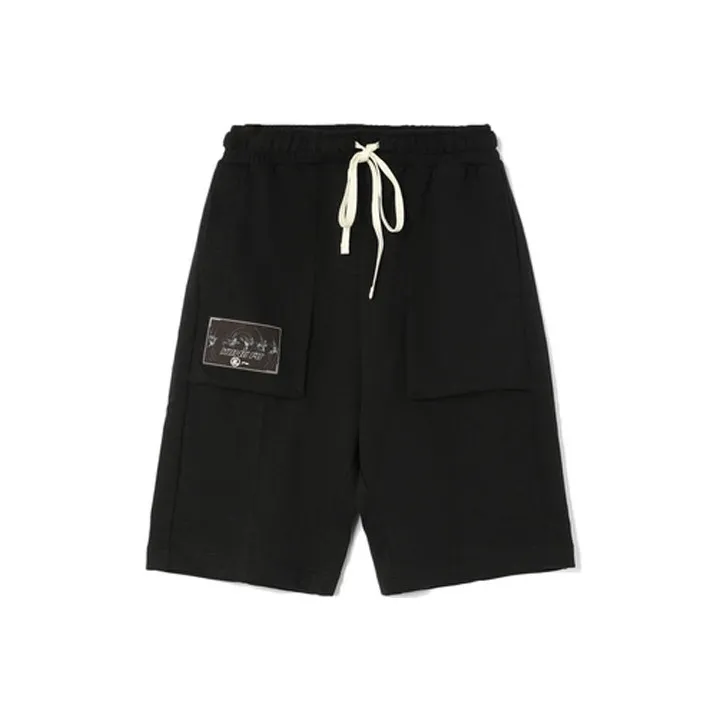 LiNing Li Ning X Jackie Chan Co branded Kung Fu Series Casual Shorts Men's Black-0