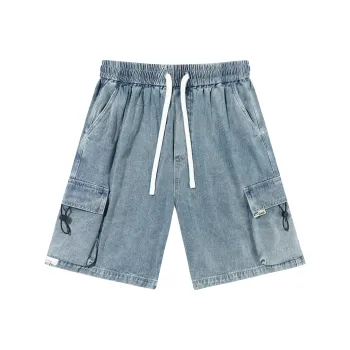 ALL IN Denim Shorts Unisex Nostalgic Blue