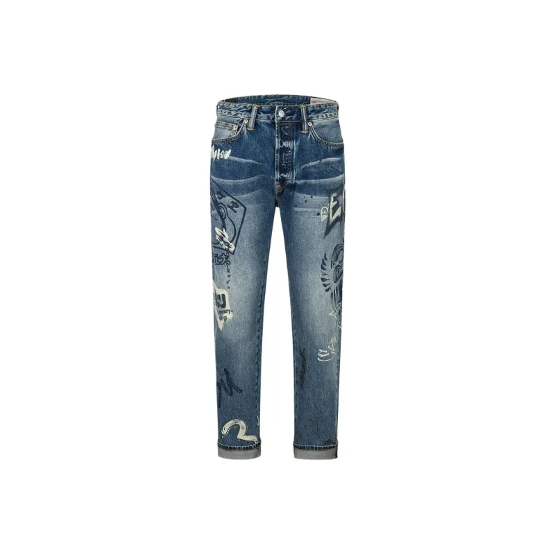 EVISU Jeans Men Denim Blue-0