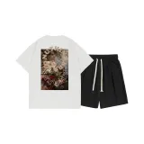 Set (White Top+Black Pants)
