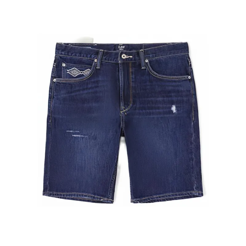 Lee Denim Shorts Men Medium Dark Blue-0