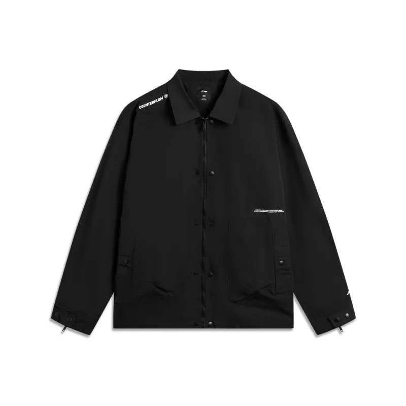 LiNing CF Tracing Trench Coat Men's Black-0