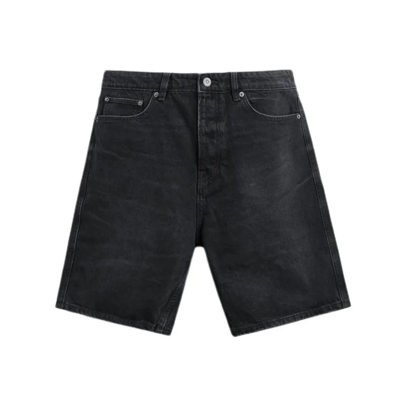 ZARA Denim Shorts Men's Dark Gray-0