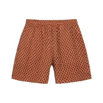 Our Legacy X Stussy OUR LEGACY Collaboration Casual Shorts Unisex Red Brown