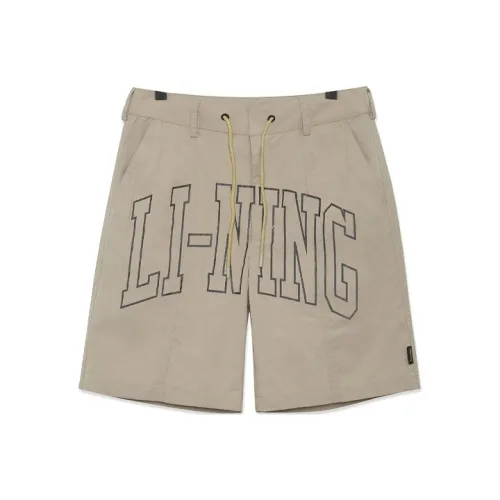 LiNing x Chinatown Market Casual Shorts Men's Cashmere Gray