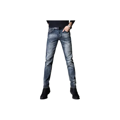 Devanro Jeans Men's Vintage Blue