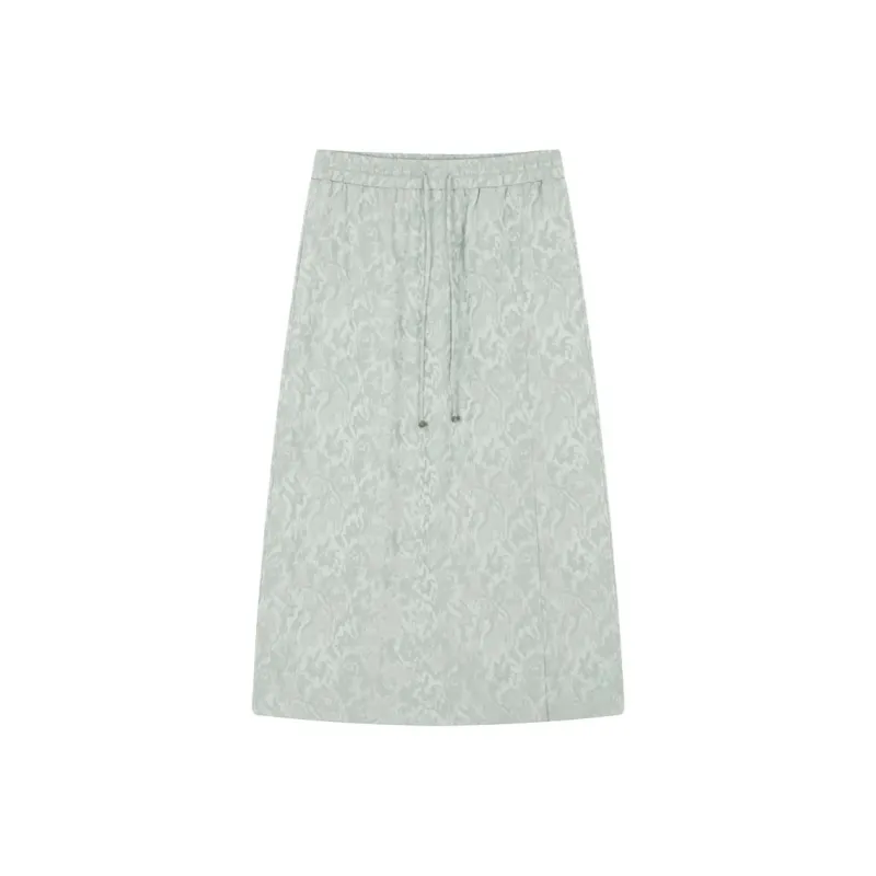 IHIMI Casual Long Skirt Women's Light Lotus Color-2