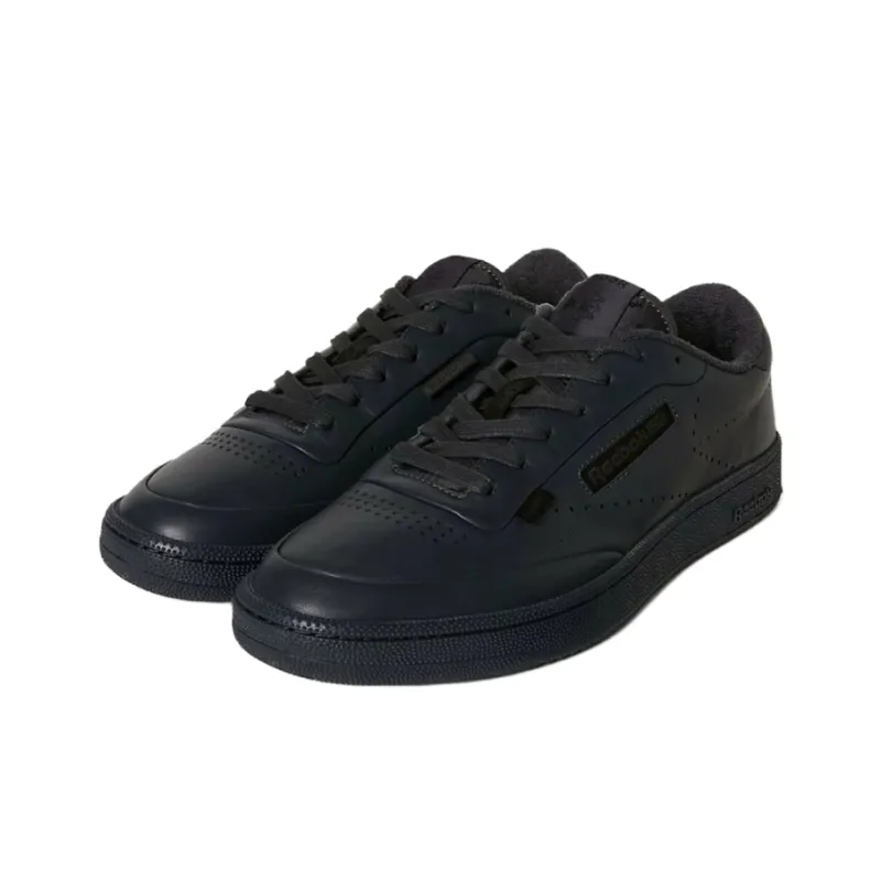N.HOOLYWOOD COMPILE x Reebok CLUB C 85 Anti Slip Wear Resistant Low Top Skateboard Shoes Unisex Charcoal Black-1