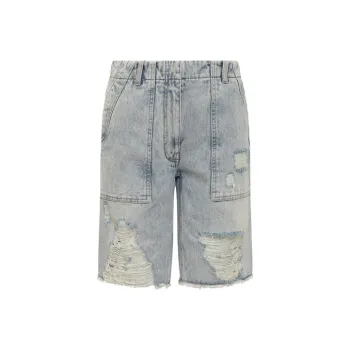 GIVENCHY SS23 Denim Shorts Men's Light Blue