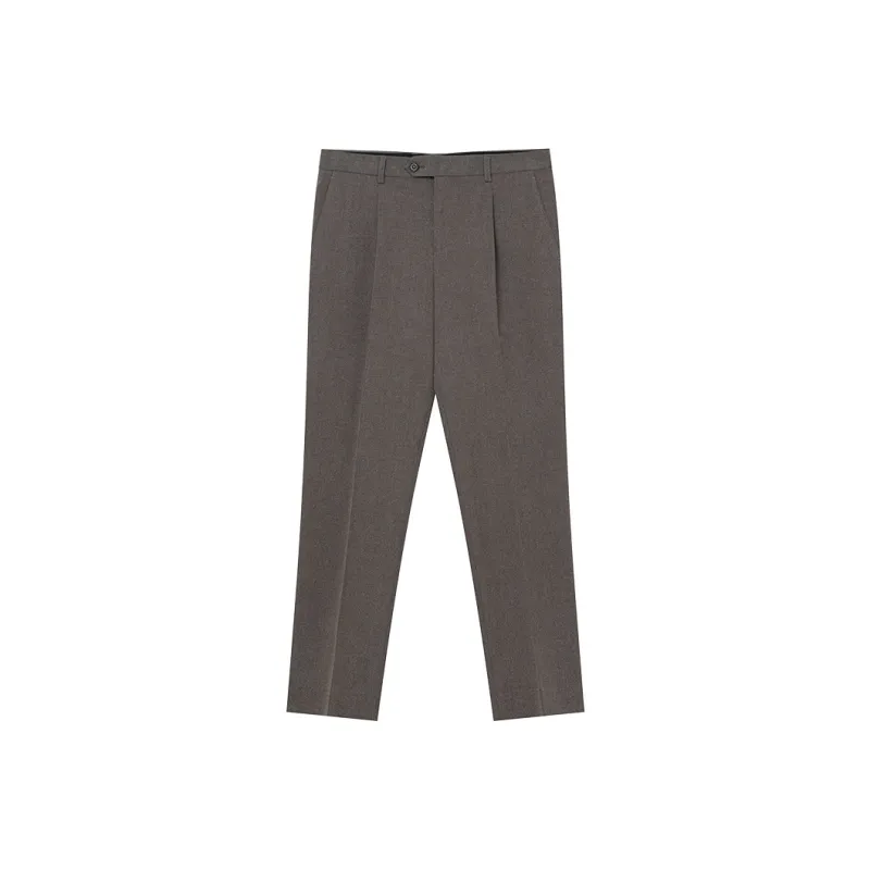 J.D.V Suit Trousers Men Khaki-0