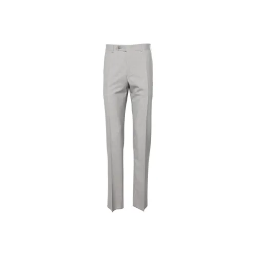 Canali Tapered-leg Wool Tailored Trousers