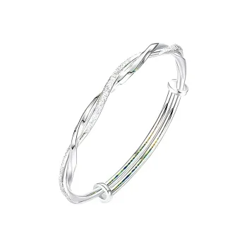 Yuanyanghuangjin 999 Fine Silver Bangles Women's