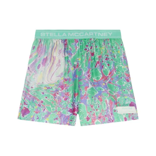 Stella McCartney X Ed Curtis Oil Swirl Shorts