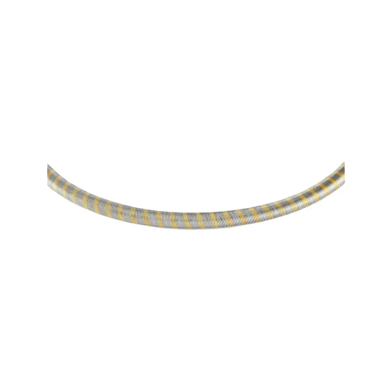 Cartier 1980s 18K Yellow Gold Two tone Choker Necklace-2