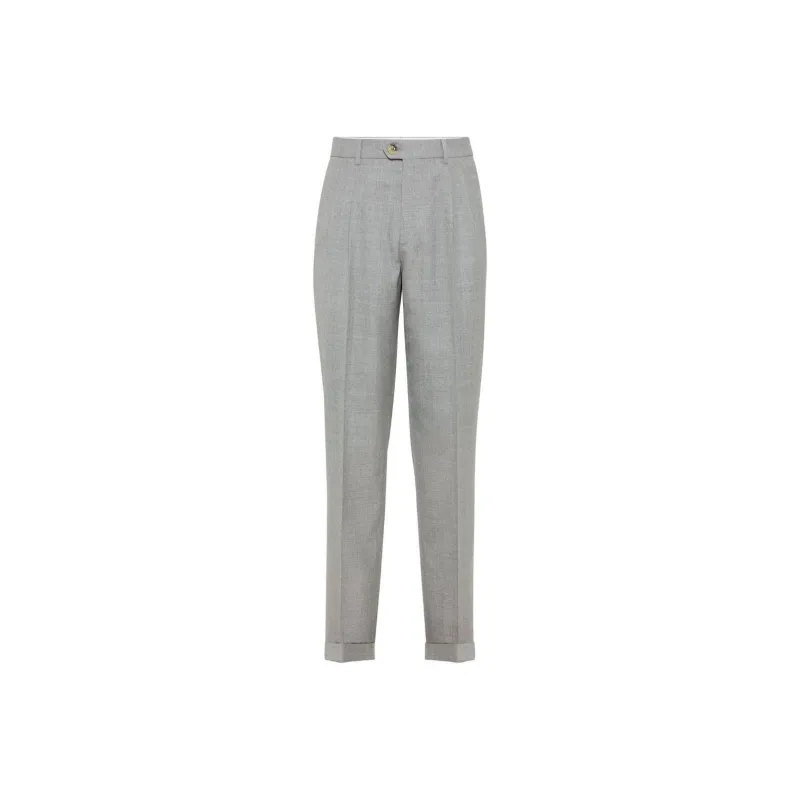 Brunello Cucinelli Pleat detail Tailored Trousers-0