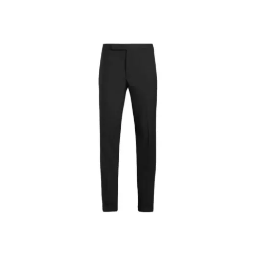 Polo Ralph Lauren Gregory Hand-Tailored Wool Suit Trouser Suit Trouser Men's Black