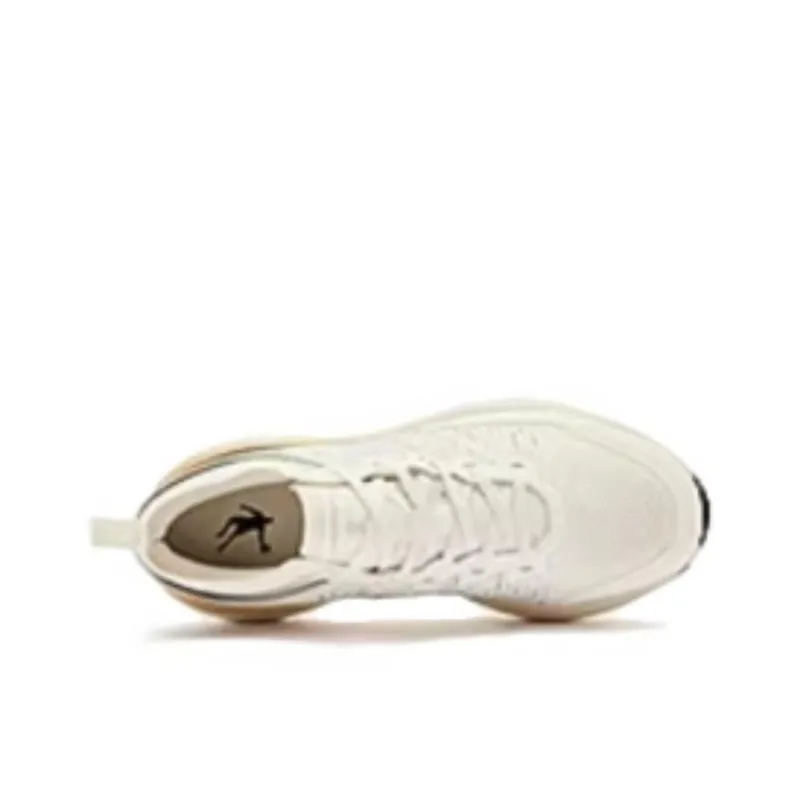 QIAODAN Cushioning Low Top Running Shoes Women's Beige Black-3