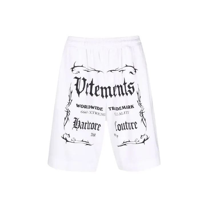 Vetements Black Label Logo Shorts-0