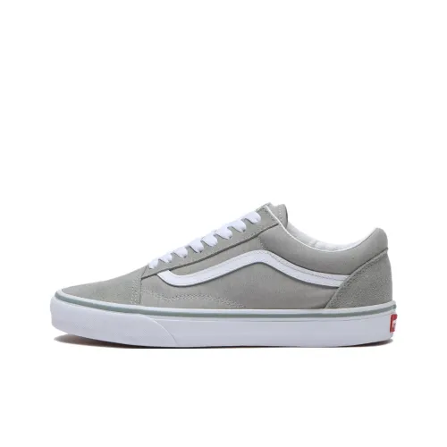 Vans Old Skool Anti Slip Wear Resistant Low Top Skateboard Shoes Men's Light Gray